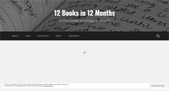Desktop Screenshot of 12books12months.com